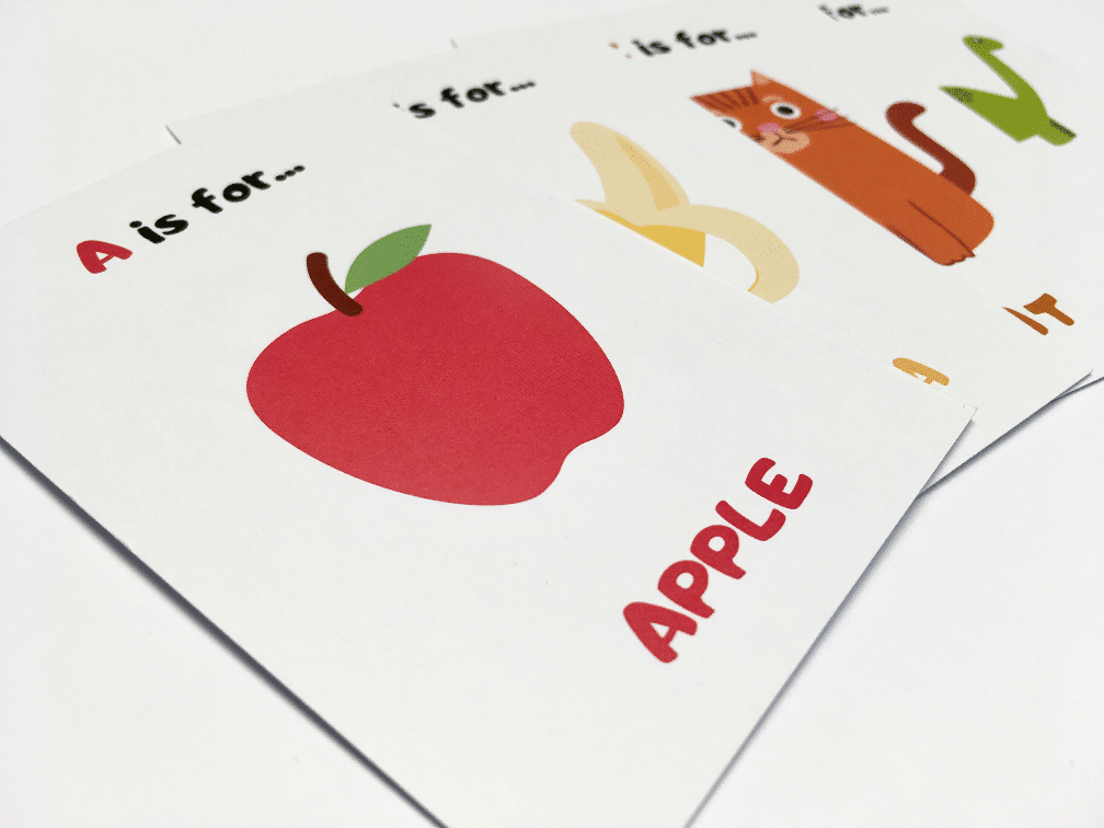 Flash Card A4 Size Sheet